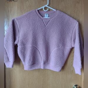 VS PINK Boxy Sherpa Pullover Size S